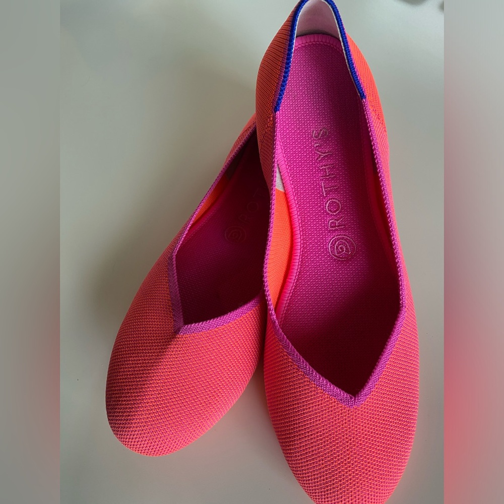 Rothy’s Tropical Pink The Flat - limited edition
